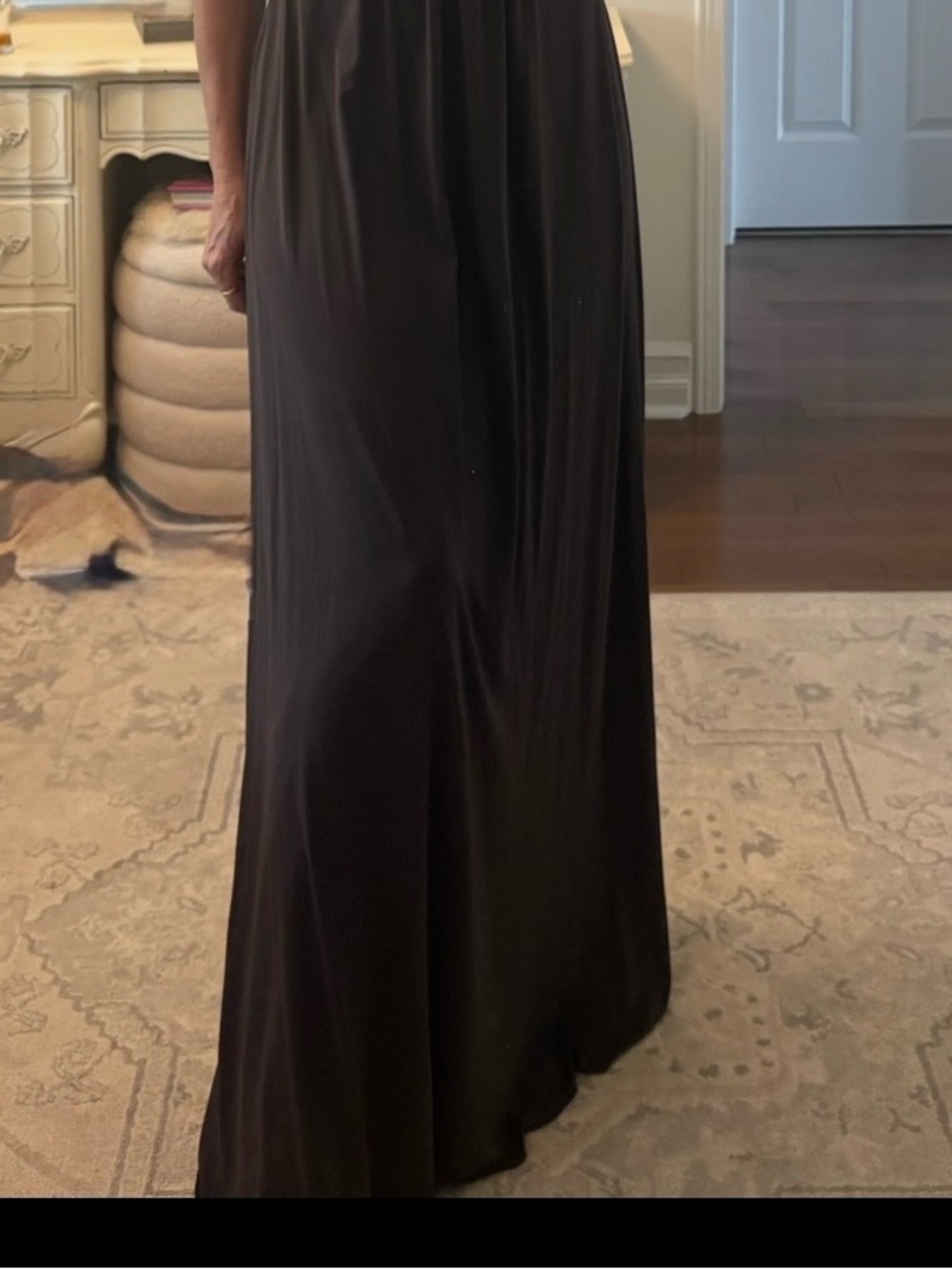 BCBGMaxAzria Black Halter Ruched Maxi Dress - Picture 2 of 7